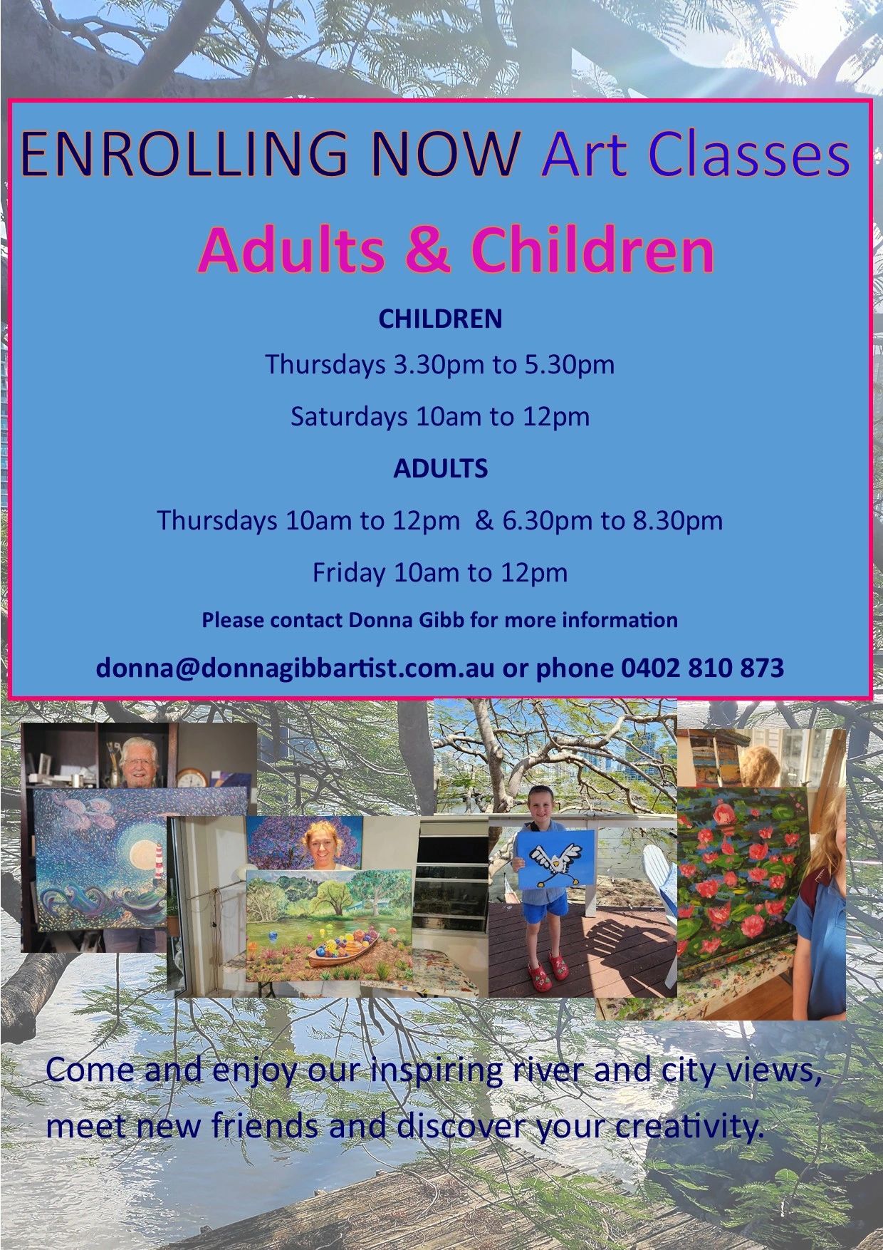 ART CLASSES FOR CHILDREN AND ADULTS IN BRISBANE