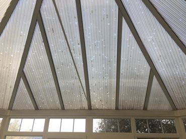 hail damage to polycarbon sunroom roof