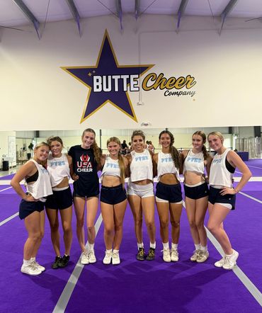 advanced tumbling butte cheer company chico cheer allstars California All star cheerleading