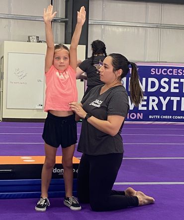 advanced tumbling butte cheer company chico cheer allstars California All star cheerleading