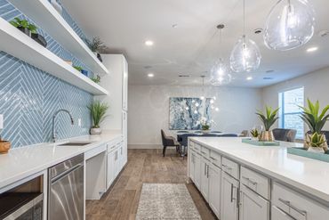 Palladium Motley Senior Living clubhouse kitchen