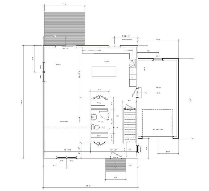 4 bedroom Colonial with 1 Car Garage
