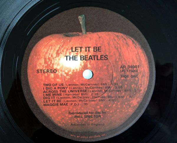 let it be album cover beatles john lennon paul mccartney george harrison ringo starr phil spector