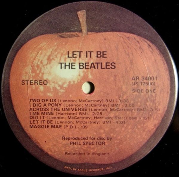 let it be album cover beatles john lennon paul mccartney george harrison ringo starr phil spector