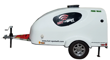 White mobile Wi-Fi pod