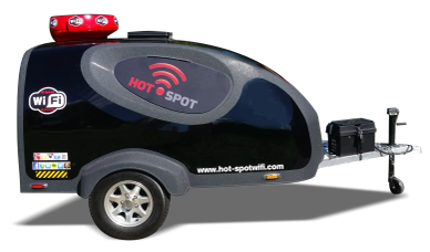 Black mobile Wi-Fi pod