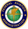 Federal Aviation Administration logo with a globe and winged symbol.