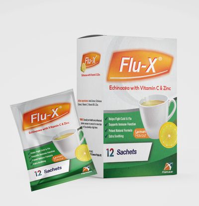 Flu-X sachet
Flu & cold treatment