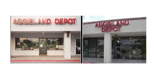 The Original Aggieland Depot Store, College Station, Texas  1998-2009