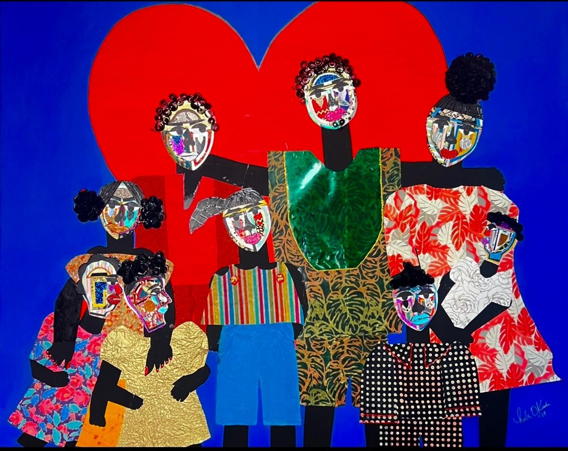 Mixed Media (acrylic on canvas, paper collage)
48 x 40