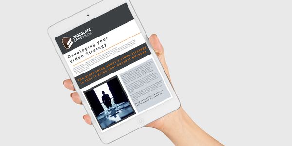 iPad with Developing your video Strategy web page