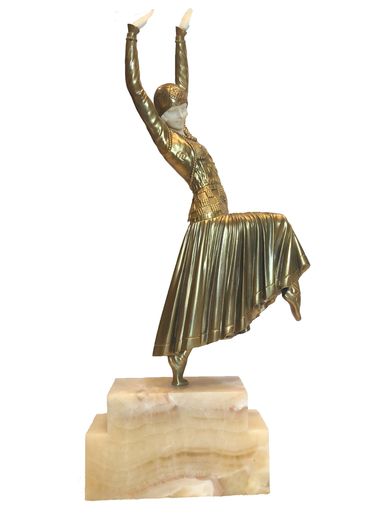 French Art Deco Demetre Chiparus Bronze Sculpture