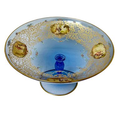 Murano Footed Fruit Bowl
