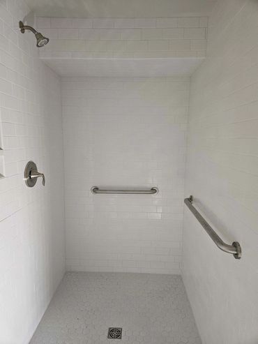 shower trim and grab bar install