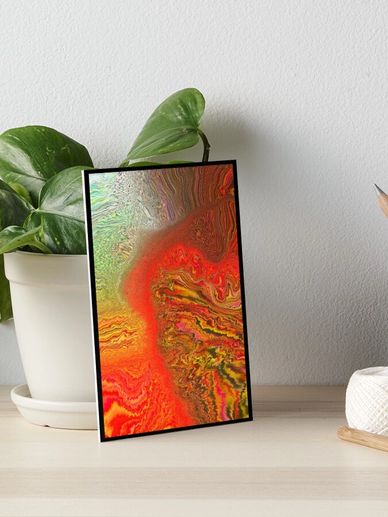 art board print thats orange and static