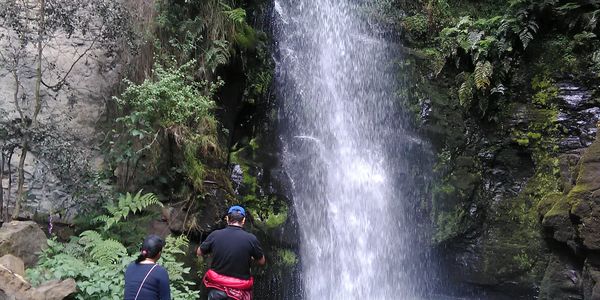 Cascada natural en la provicnia de Ubate con gran conexion espiritual