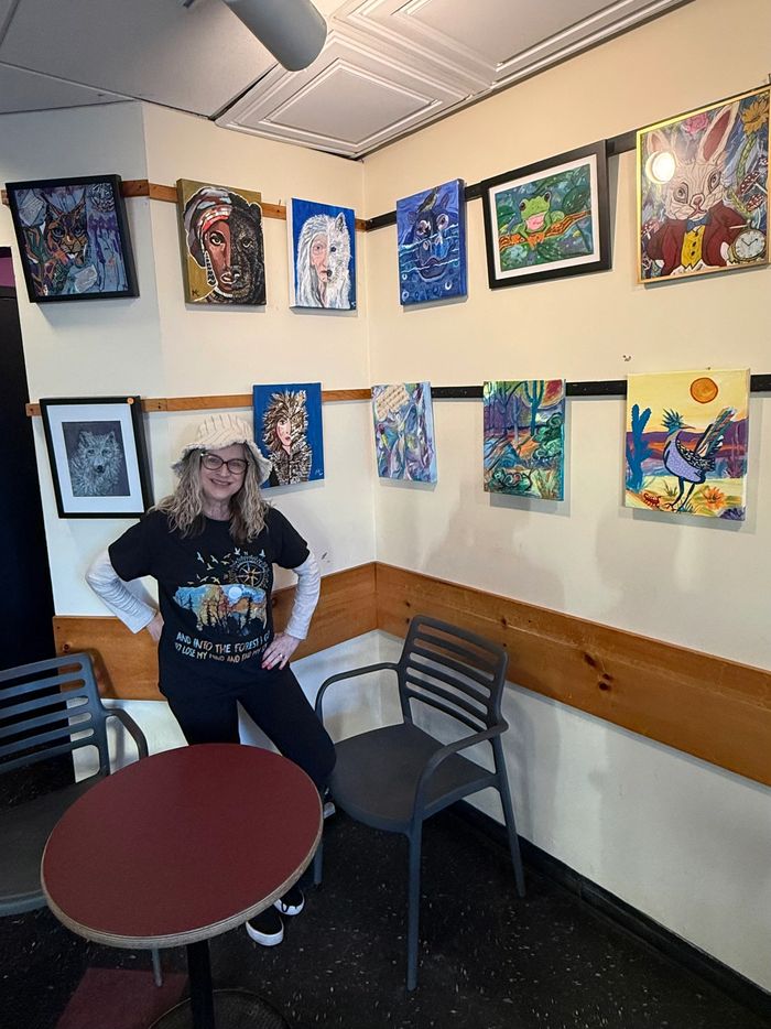 Showing my work at Klekolos World Coffee, Middletown