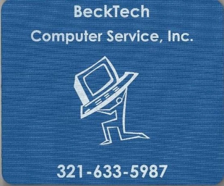 becktech computer repair networking mouse pad 