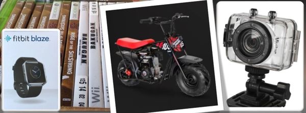 go karts, mini bikes, cameras, 80cc, 105cc, fitbit, pallet, wholesale