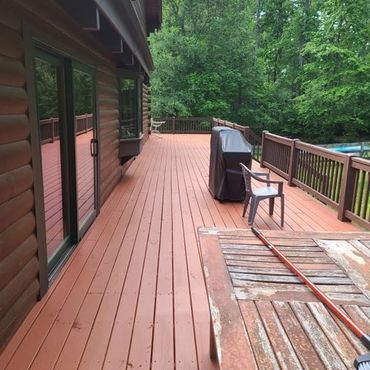 Western North Carolina Log Home Staining