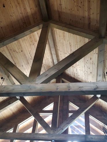 Log Home Staining Asheville NC