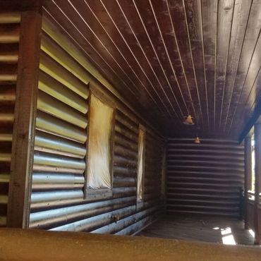 Log Home Staining Services WNC
