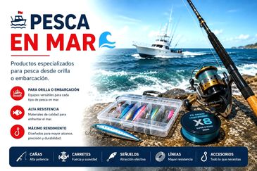 Equipos para peca en Mar
