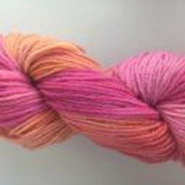 Pin shades mixed with orange yarn