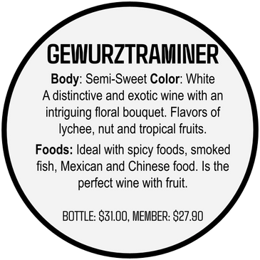 distinctive and exotic wine with an intriguing floral bouquet