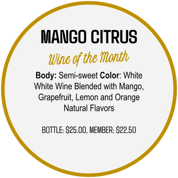 White Wine Blended with Mango, Grapefruit, Lemon and Orange