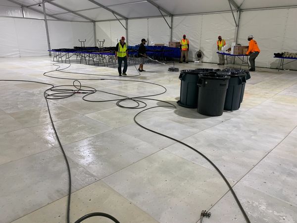 Exterior commercial cleaning in Daytona Beach, removing dirt, algae, gum, and stains