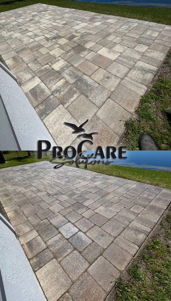Luxury paver restoration in Vilano Beach