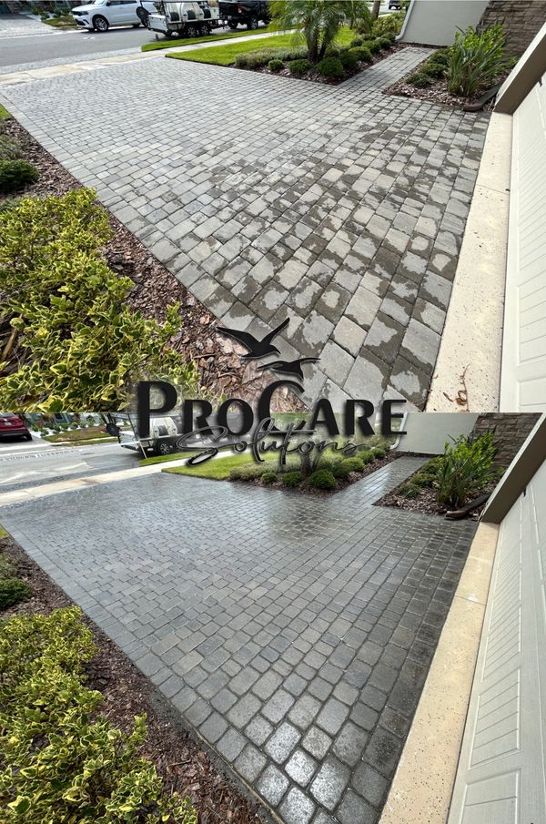 Professional paver sealing in Cinnamon Beach.