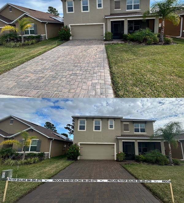 Brick paver restoration in Twenty Mile.