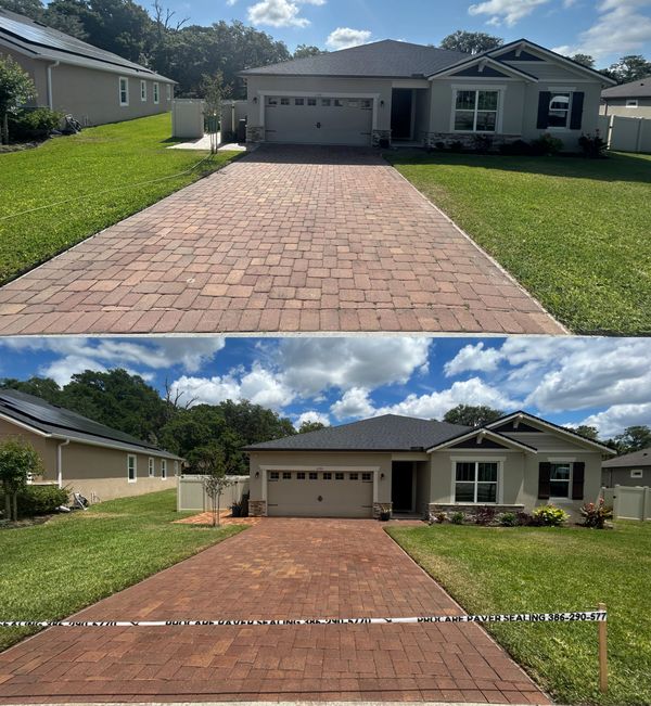 Professional paver sealing in Pelican Bay.