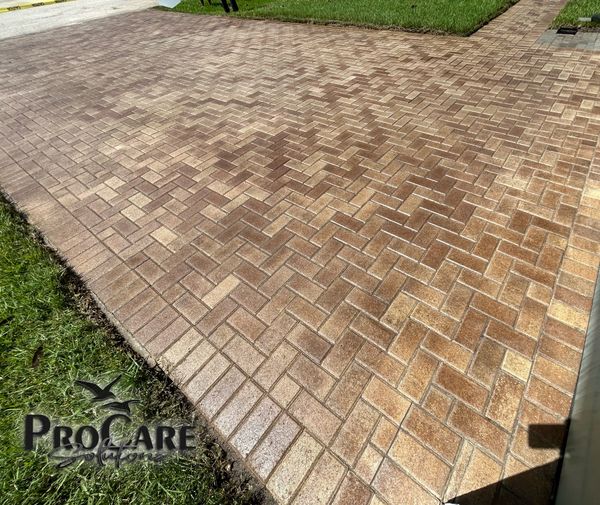 Luxury paver sealing in Halifax Plantation.
