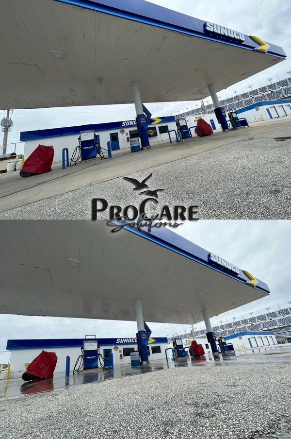 Commercial building washing in Palm Coast with safe soft washing.
