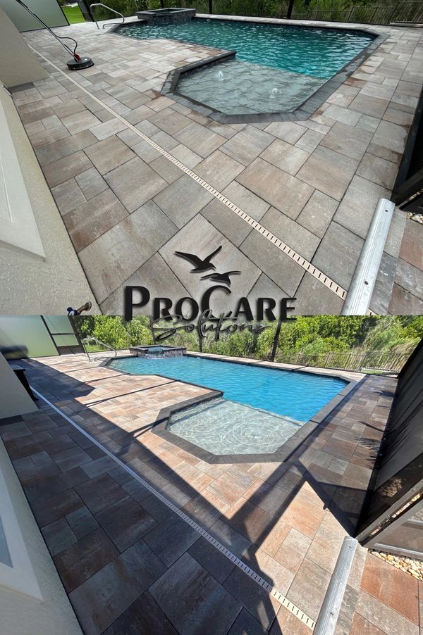 Luxury brick paver sealing in Atlantic Beach
