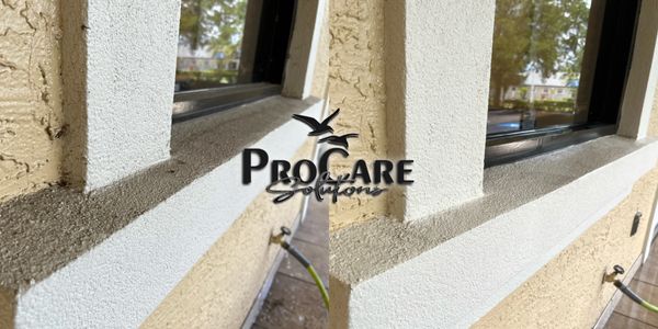Commercial pressure washing in Plantation Bay, restoring sidewalks, entryways, and dumpster pads.