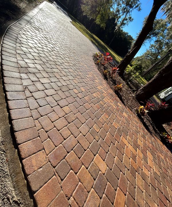 Premium paver restoration in Ponte Vedra Beach.