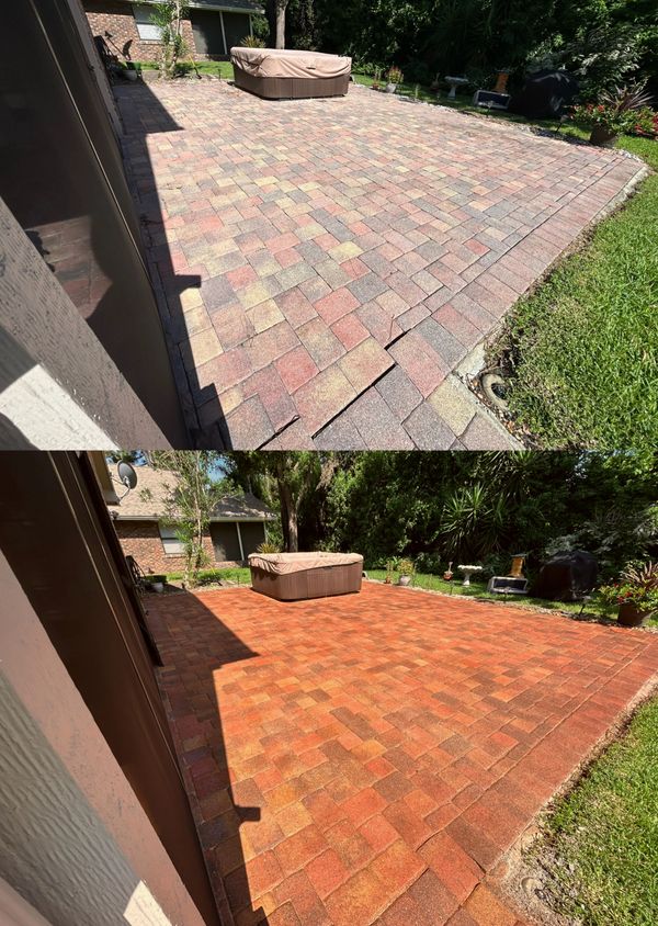 Premium patio sealing in Crosswater.