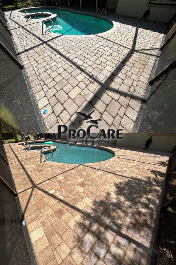 Luxury patio sealing in Venetian Bay.