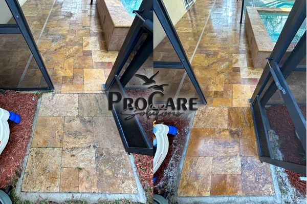 Professional travertine sealing in Palencia with durable protection for natural stone.