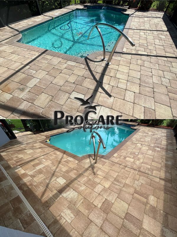 Brick paver restoration in Marsh Landing.