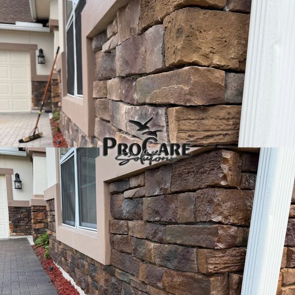 Stone veneer sealing in St. Augustine for long lasting beauty.