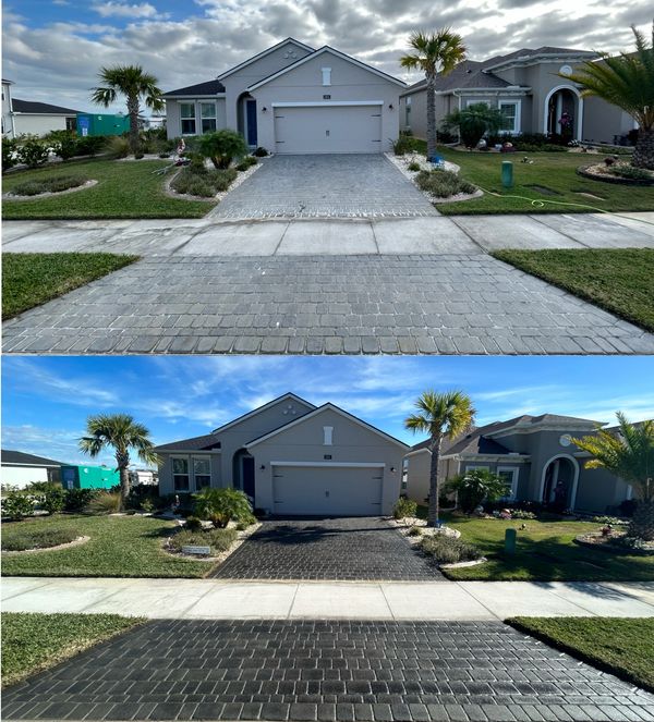 Brick paver restoration in Marsh Landing.