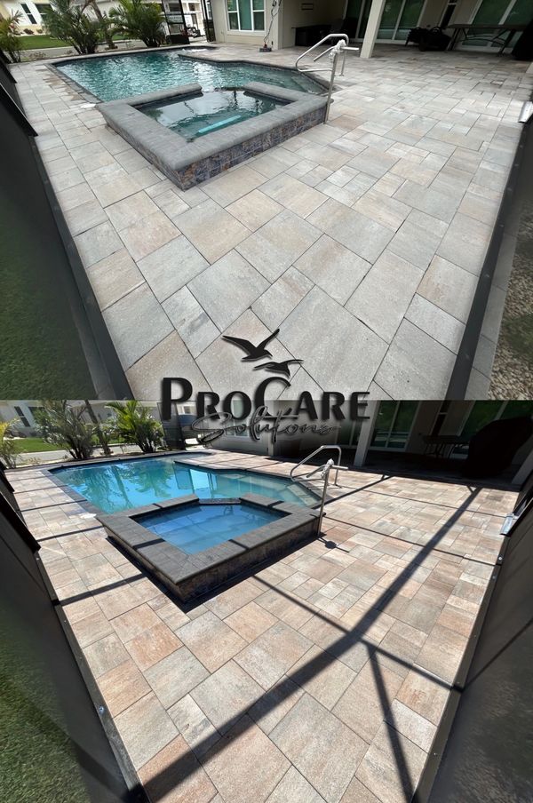 Premium driveway restoration in Jacksonville Beach.