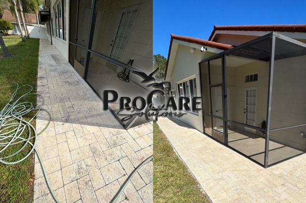 Luxury stone and travertine sealing in Grand Haven for beautiful, low maintenance outdoor spaces.