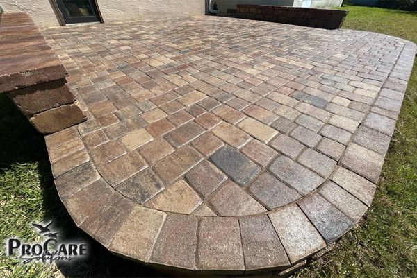 Premium paver sealing in LPGA International.