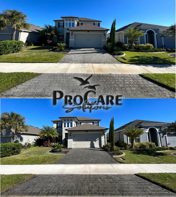 Brick paver restoration in Jacksonville Beach.